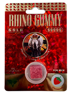 Rhino: Gold 5000 Gummy Red Package Male Enhancement
