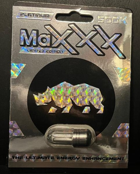 Rhino: Maxxx Platinum 500K Male Enhancement