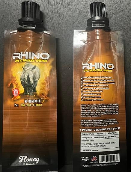 Rh1n0 Platinum 8000 Honey Male