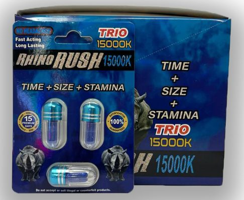 Rhino Rush Trio 15000k Male Enhancement
