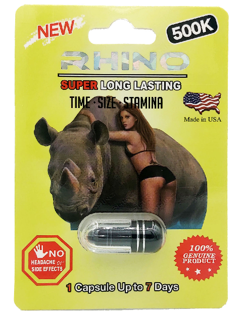 Rhino: Super Long Lasting (Yellow) 500k Male Enhacement