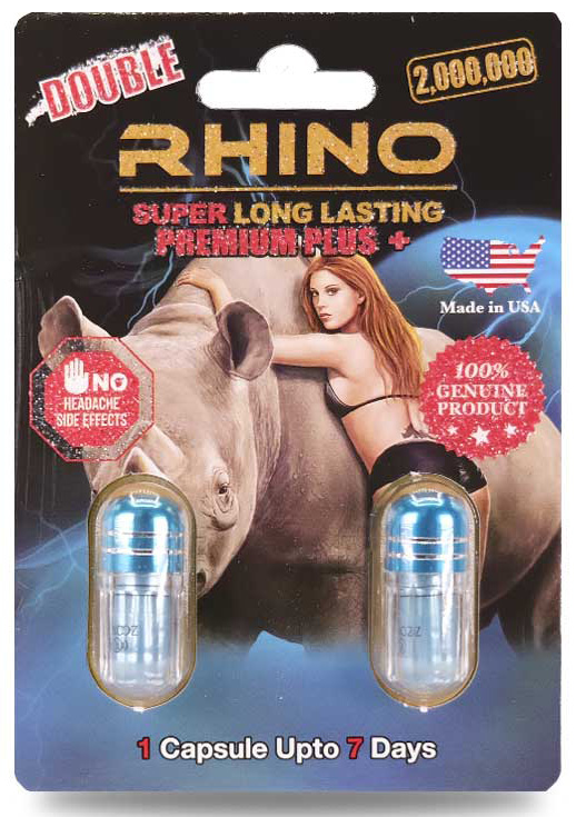 Rhino: Super Long Lasting Double Pack, 2,000,000