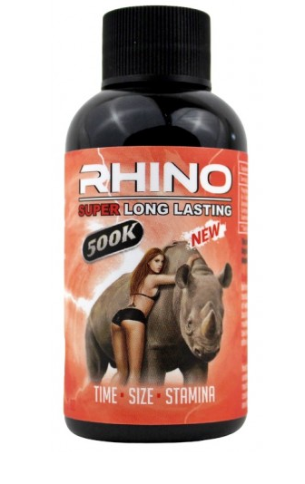 Rhino: Super Long Lasting 500k Red  Liquid Shot