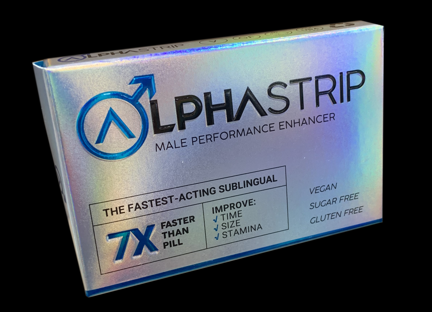 Alpha Strip 7X Male, 3 Strip Blue Box