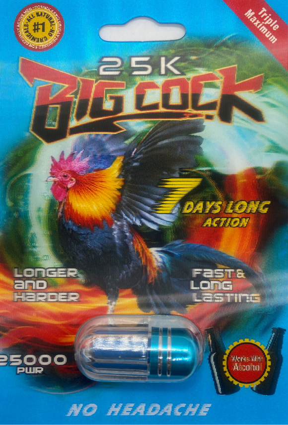 Big Cock: 25k Blue Male Enhancement