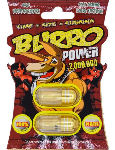 BURRO: POWER 2,000,000 DOUBLE CAPSULE, MALE ENHANCEMENT