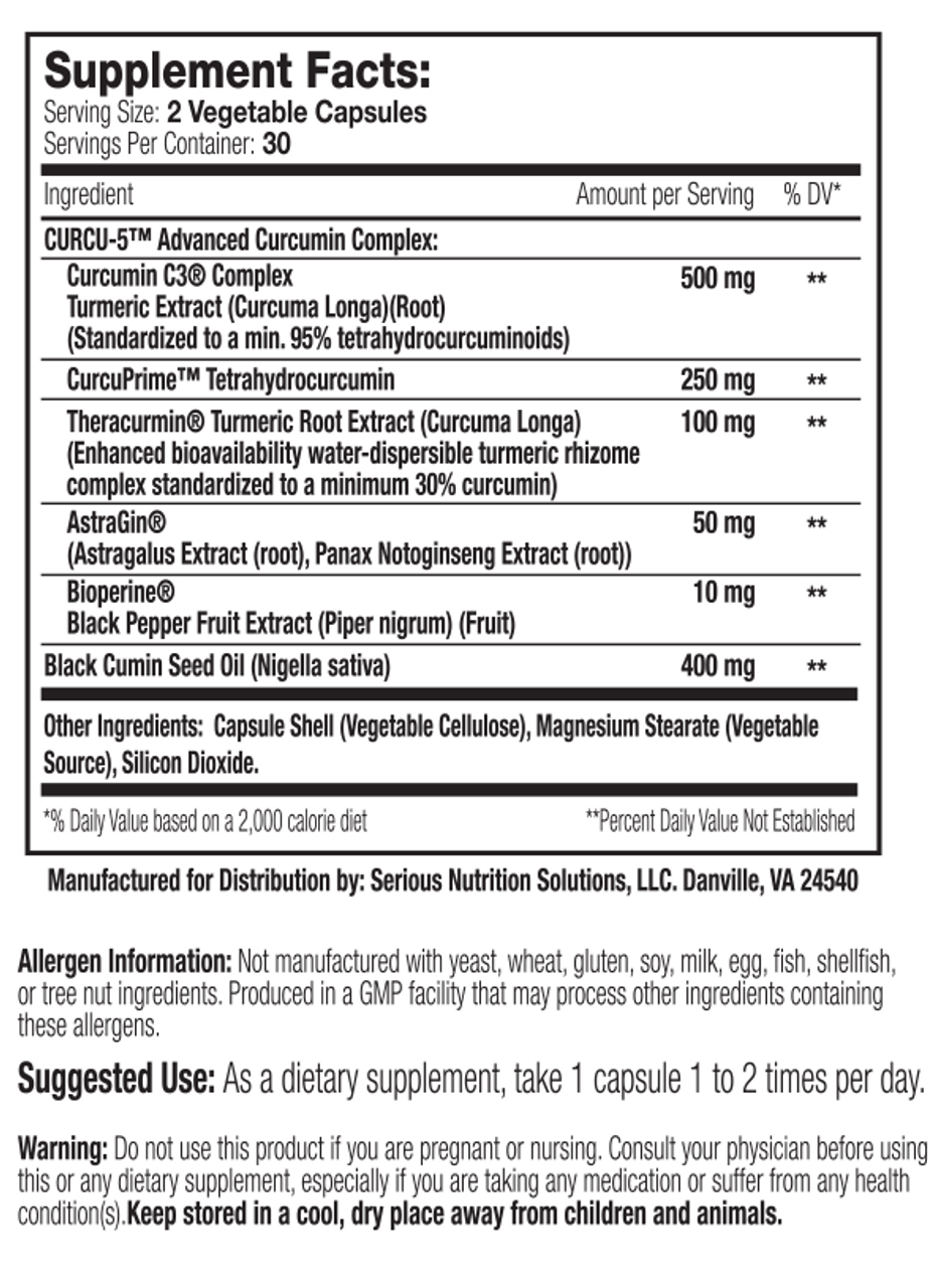 SNS: Elite Curcumin, 60 Capsules