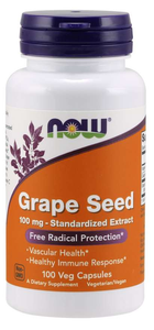 NOW Foods: Grape Seed 100mg, 100 Vcaps