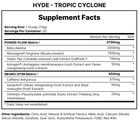 ProSupps: Hyde Preworkout, 30 Servings