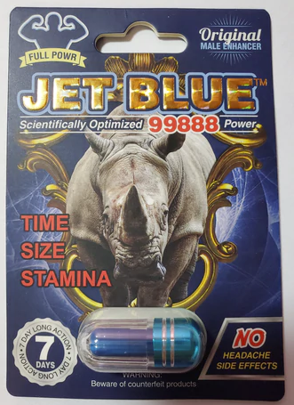 Rhino: Jet Blue 99888 Male Enhancement
