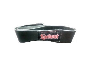 Lockout: Leather Wrist Straps Blck w/ Lockout Logo