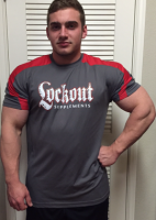 Lockout: Dri-fit Grey Lockout Red Medium
