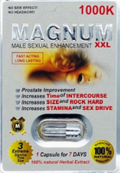 Magnum: 1000k Silver Male  XXL
