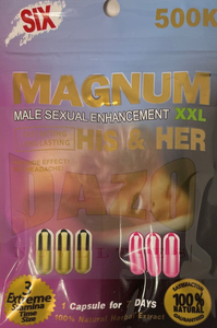 Magnum: His and Her 500k, 6 Capsule Pack