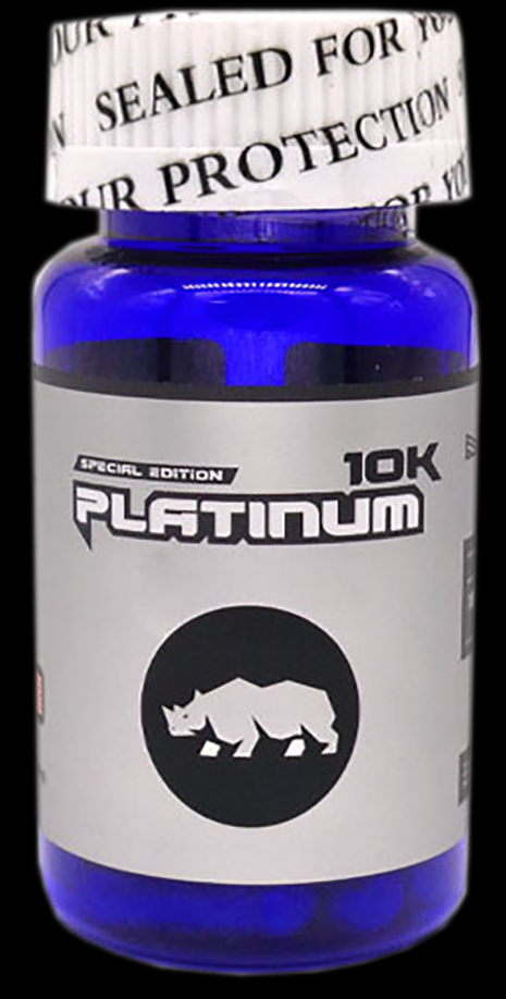 Rhino: Platinum 10k, 6 Count Bottle