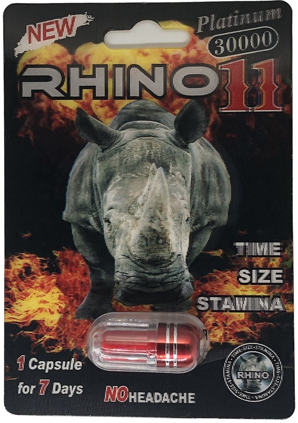 Rhino 11 Platinum 30000 Male Enhancement