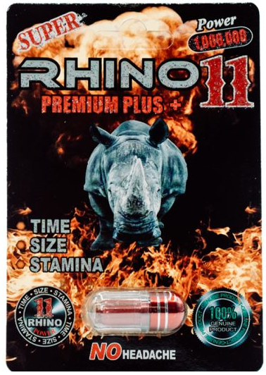 RHINO: RHINO 11 1,000,000 PREMIUM PLUS MALE ENHANCEMENT