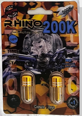Rhino 200k Double Capsule Male Enhancement