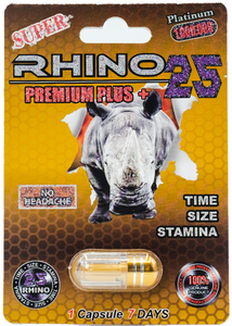 Rhino: Rhino 25 Super Premium Plus 1,000,000 Male Enhancement