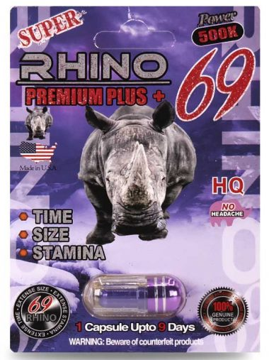 RHINO: RHINO69 SUPER PREMIUM PLUS 1,000,000 MALE ENHANCEMENT