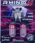 RHINO: 69 EXTREME 120000 DOUBLE CAPSULE MALE ENHANCEMENT