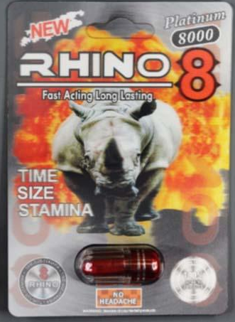 Rhino 8 Platinum 8000 Male Enhancement