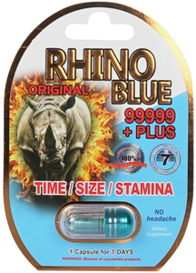 Rhino: Blue 99999 Plus Male Ehancement