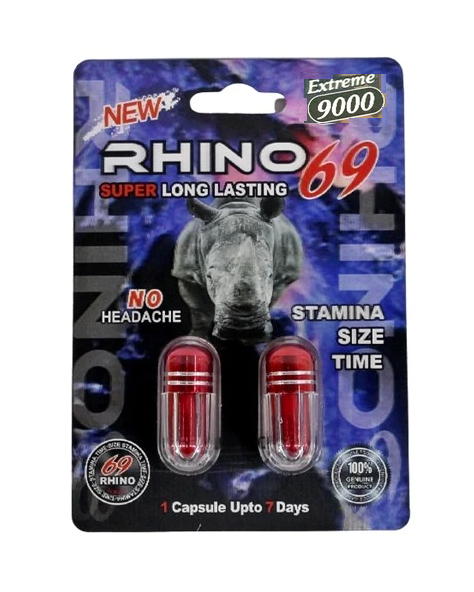 Rhino: Rhino 69 Extreme 9000 Double Capsule