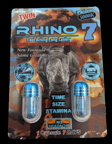 Rhino: Power 7 Platinum 5000, 2 Capsule Pack