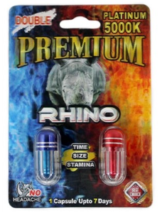Rhino: Premium Platinum 5000k Double, Male Enhancement
