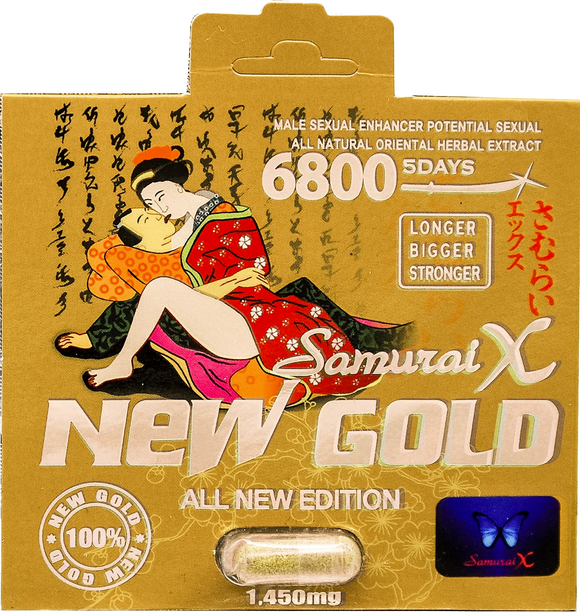 Samurai X: Gold 6800 Male Enhancement