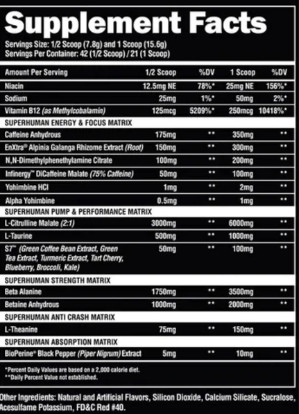 Alpha Lion: Super Human Extreme Pre-Workout