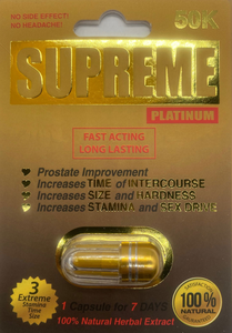 Supreme Platinum 50k Male Enhancement