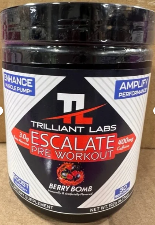 Trilliant Labs: Escalate Pre Workout, Berry Bomb