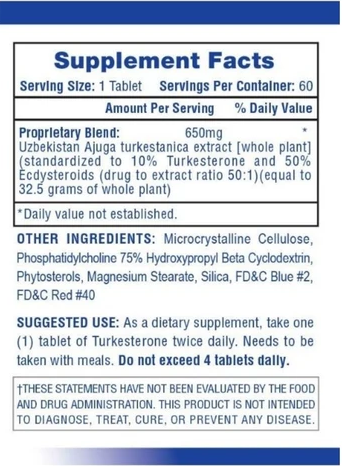 Hi-Tech: Turkesterone 650, 60 Tablets
