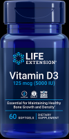 Life Extension: Vitamin D3, 60 Softgels