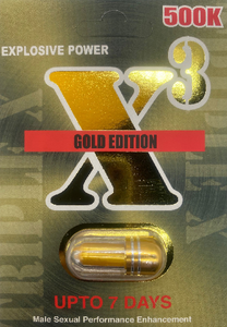 X3 Gold Edition Triple X 500k Male Enhancement