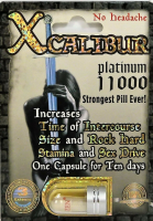 Medieval Group: Xcalibur Platimun 11000 Male Enhancement